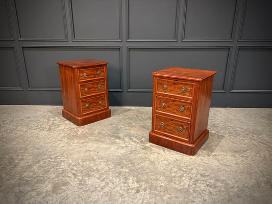 Pair of Victorian Mahogany Bedside Chests