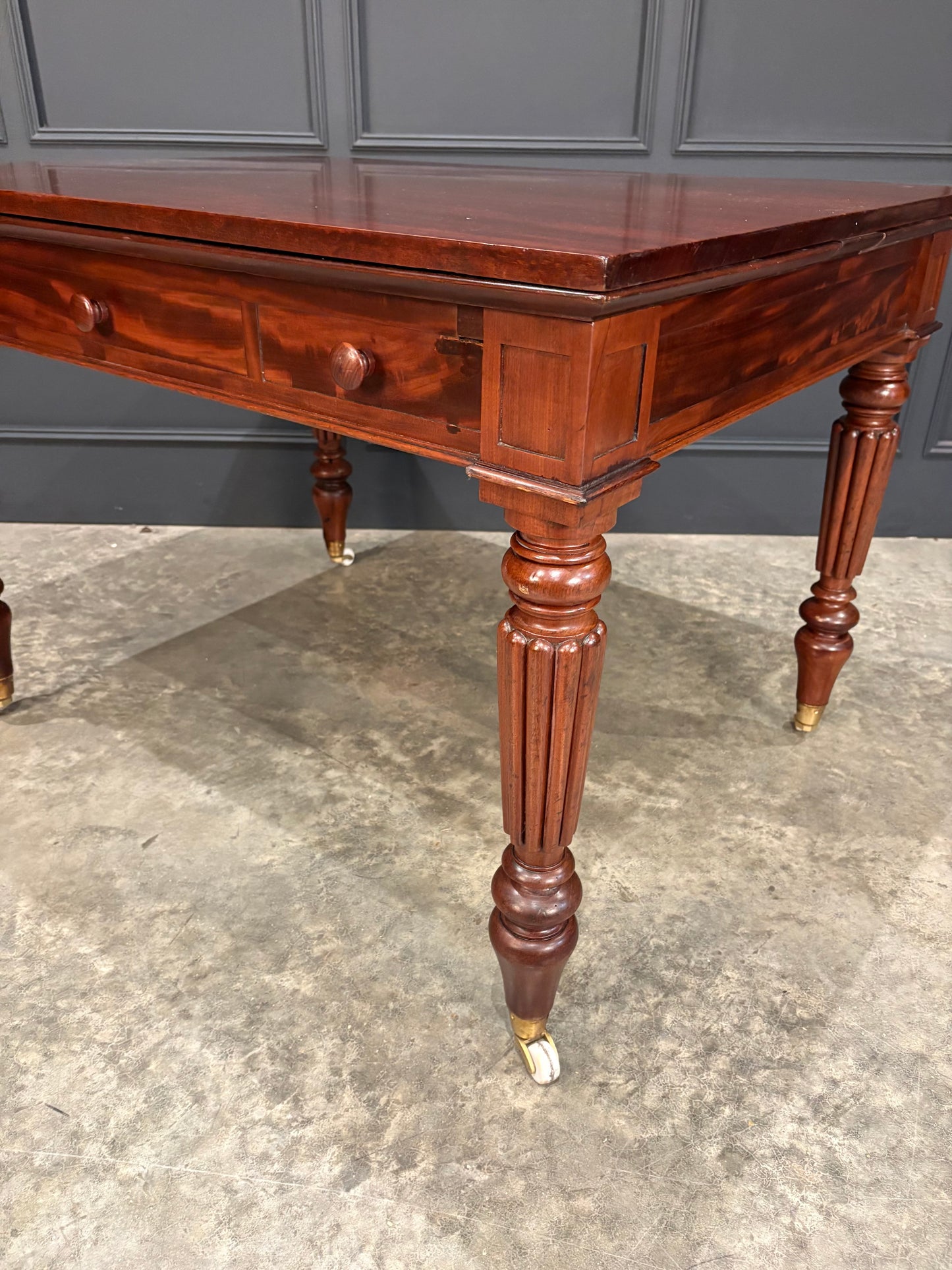 Victorian Mahogany Extending Writing Table
