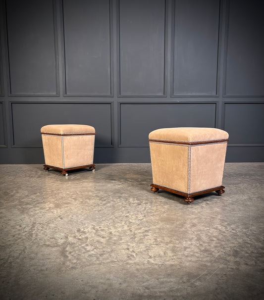 Pair of Regency Ottoman Stools