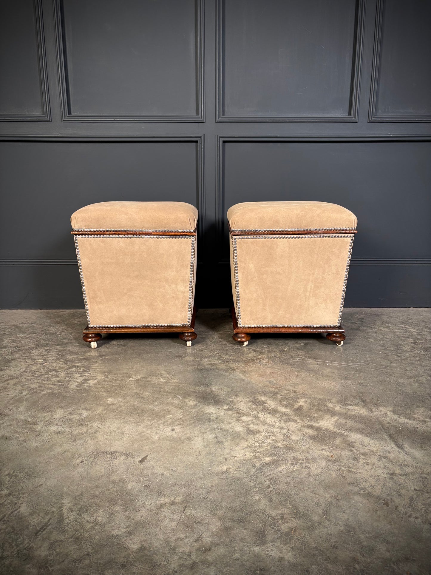 Pair of Regency Ottoman Stools