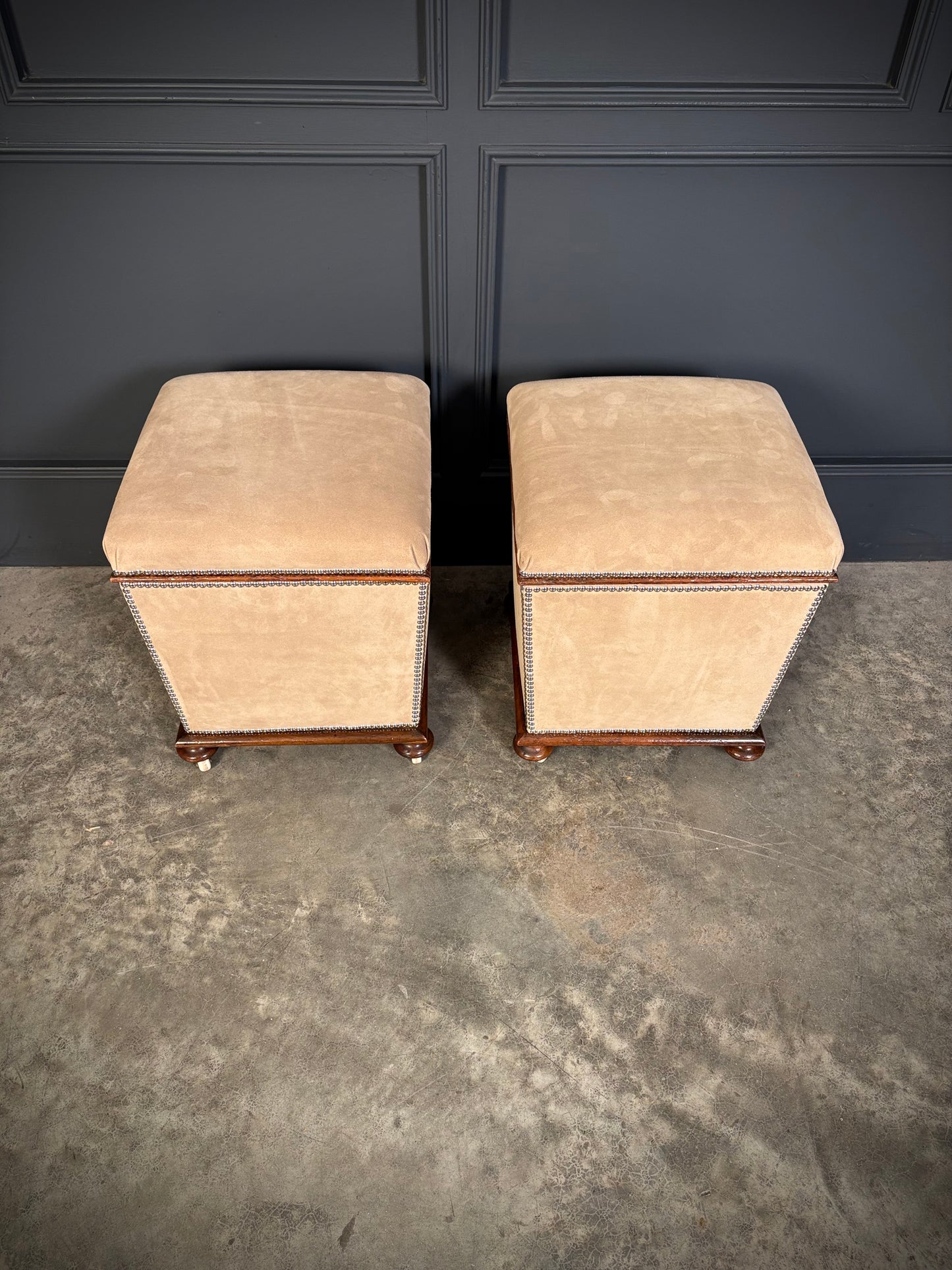 Pair of Regency Ottoman Stools