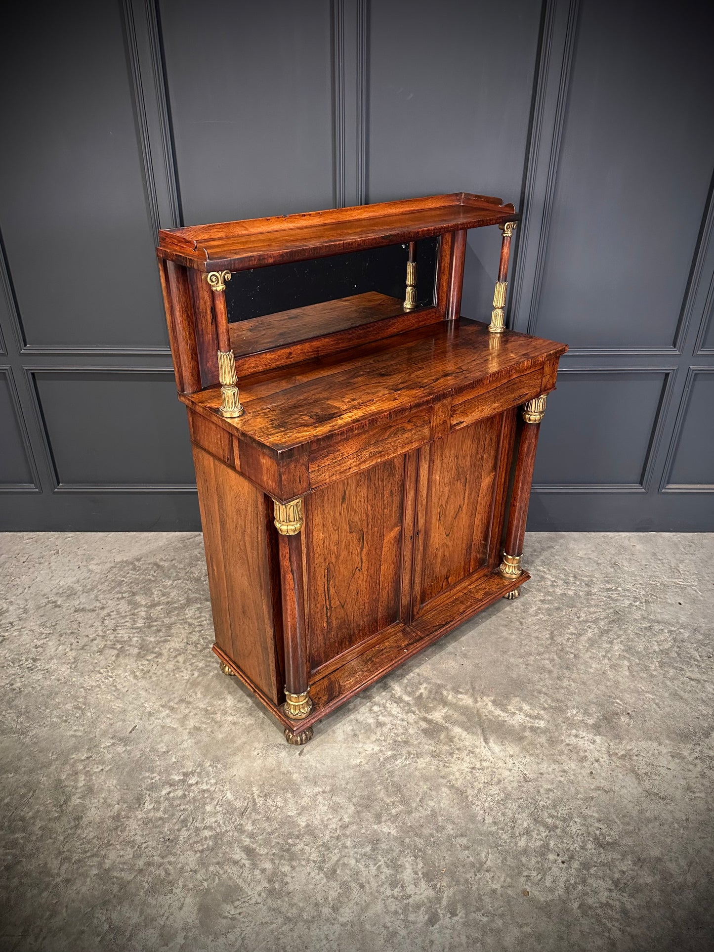 William IV Rosewood Chiffonier Side Cabinet