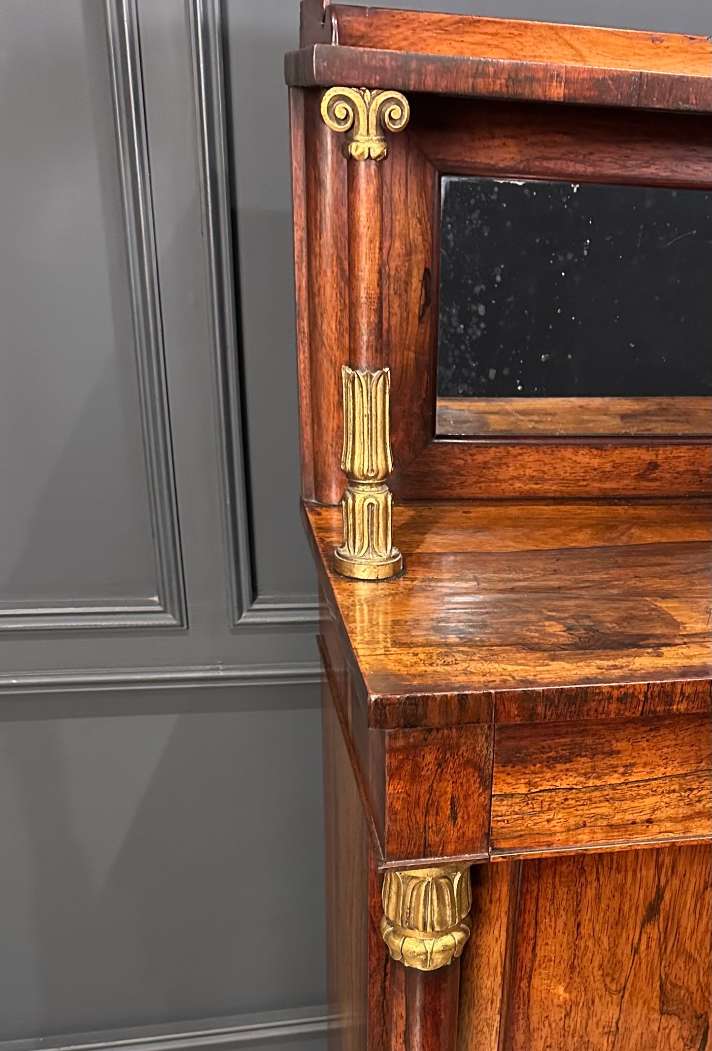 William IV Rosewood Chiffonier Side Cabinet