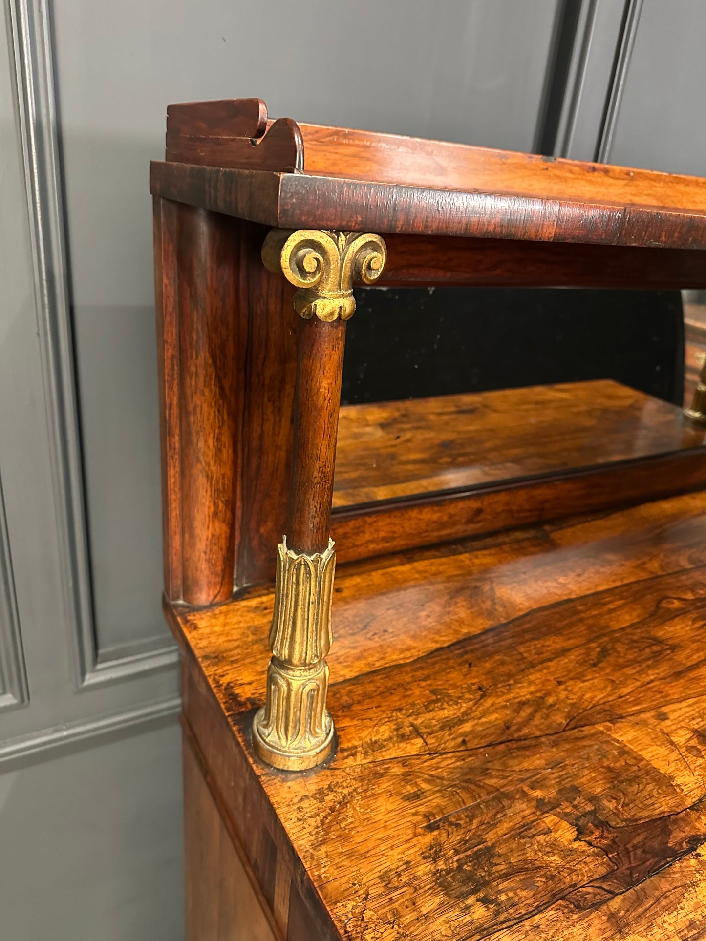 William IV Rosewood Chiffonier Side Cabinet