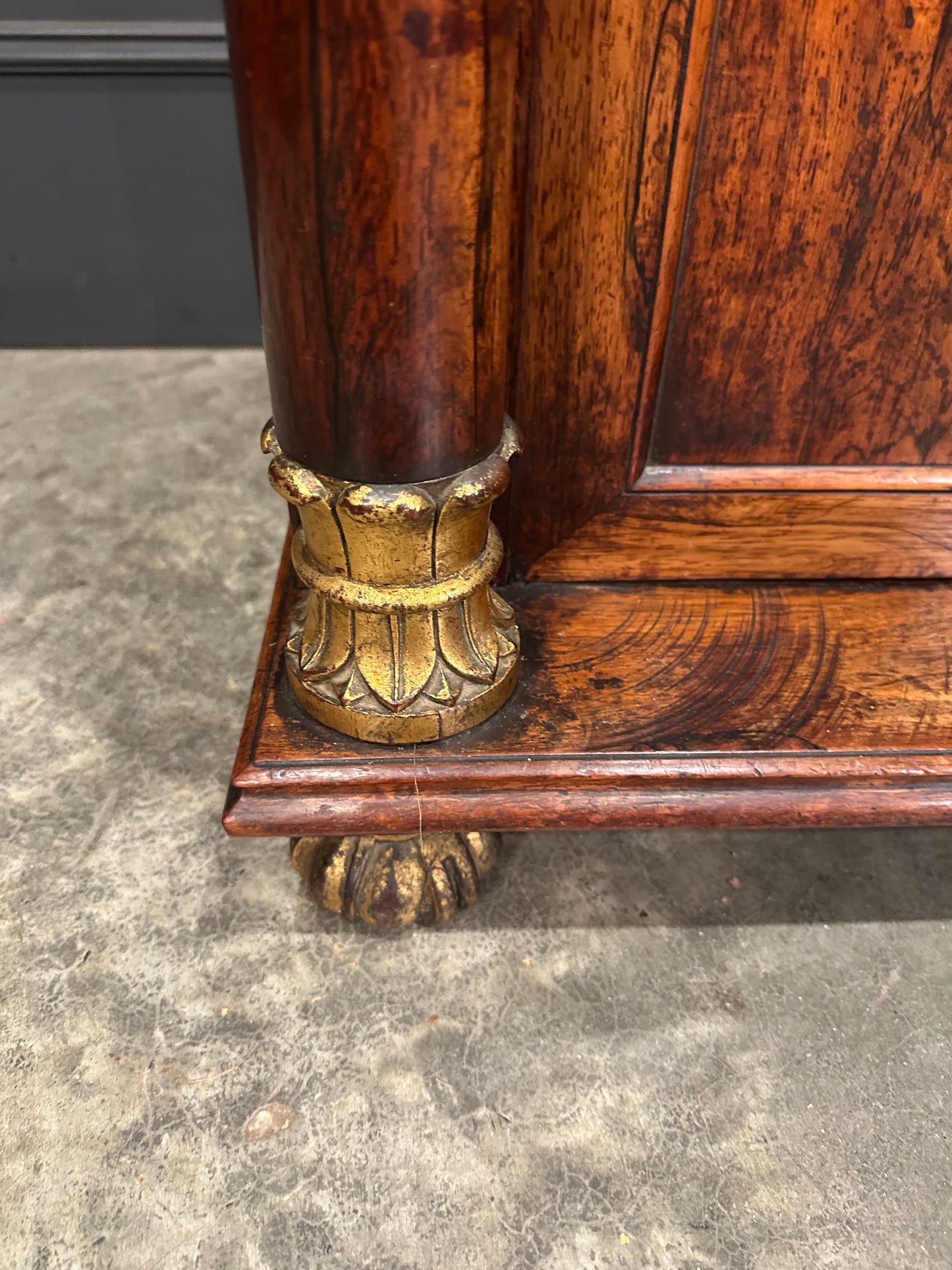 William IV Rosewood Chiffonier Side Cabinet