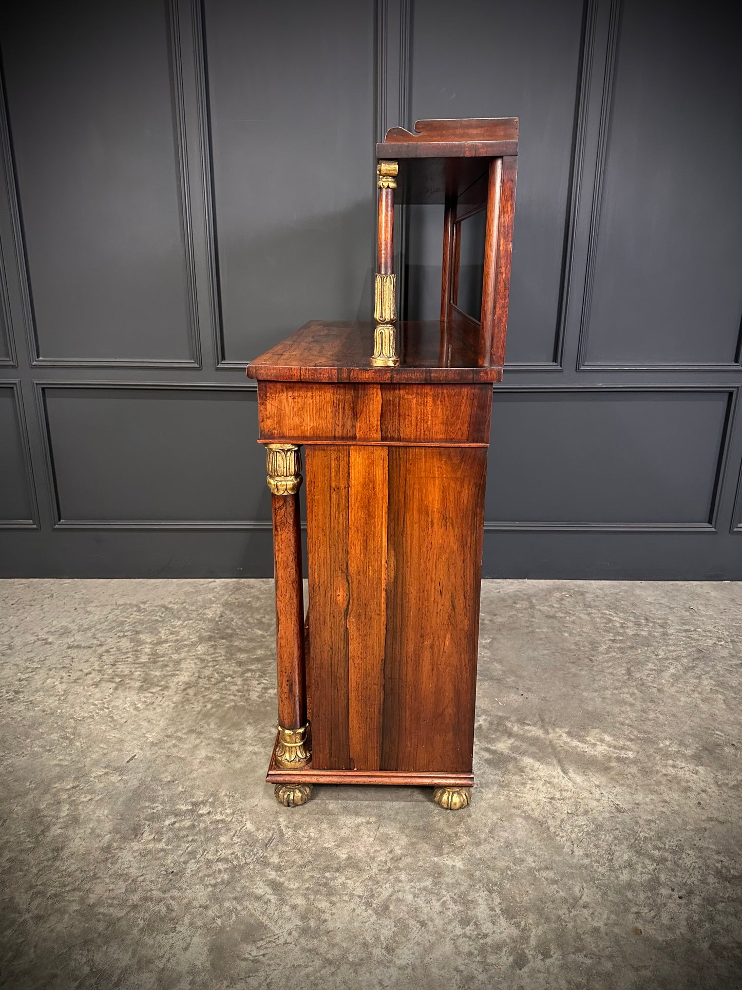 William IV Rosewood Chiffonier Side Cabinet