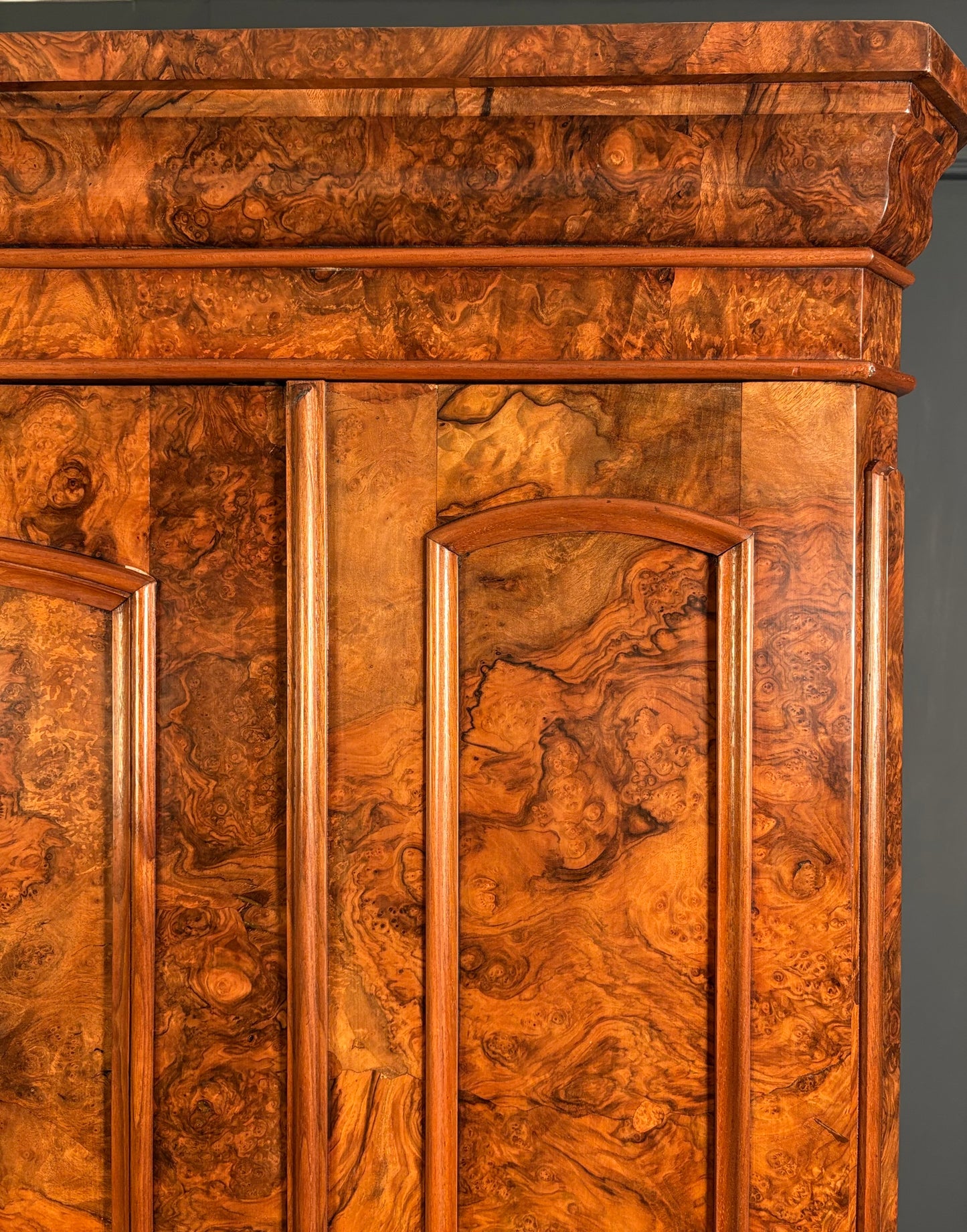 Victorian Burr Walnut Wardrobe