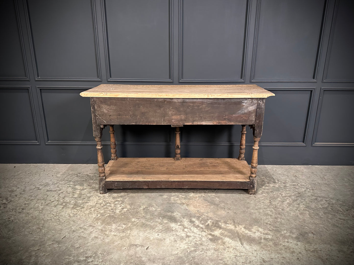 18th Century Bleached Oak Potboard Dresser