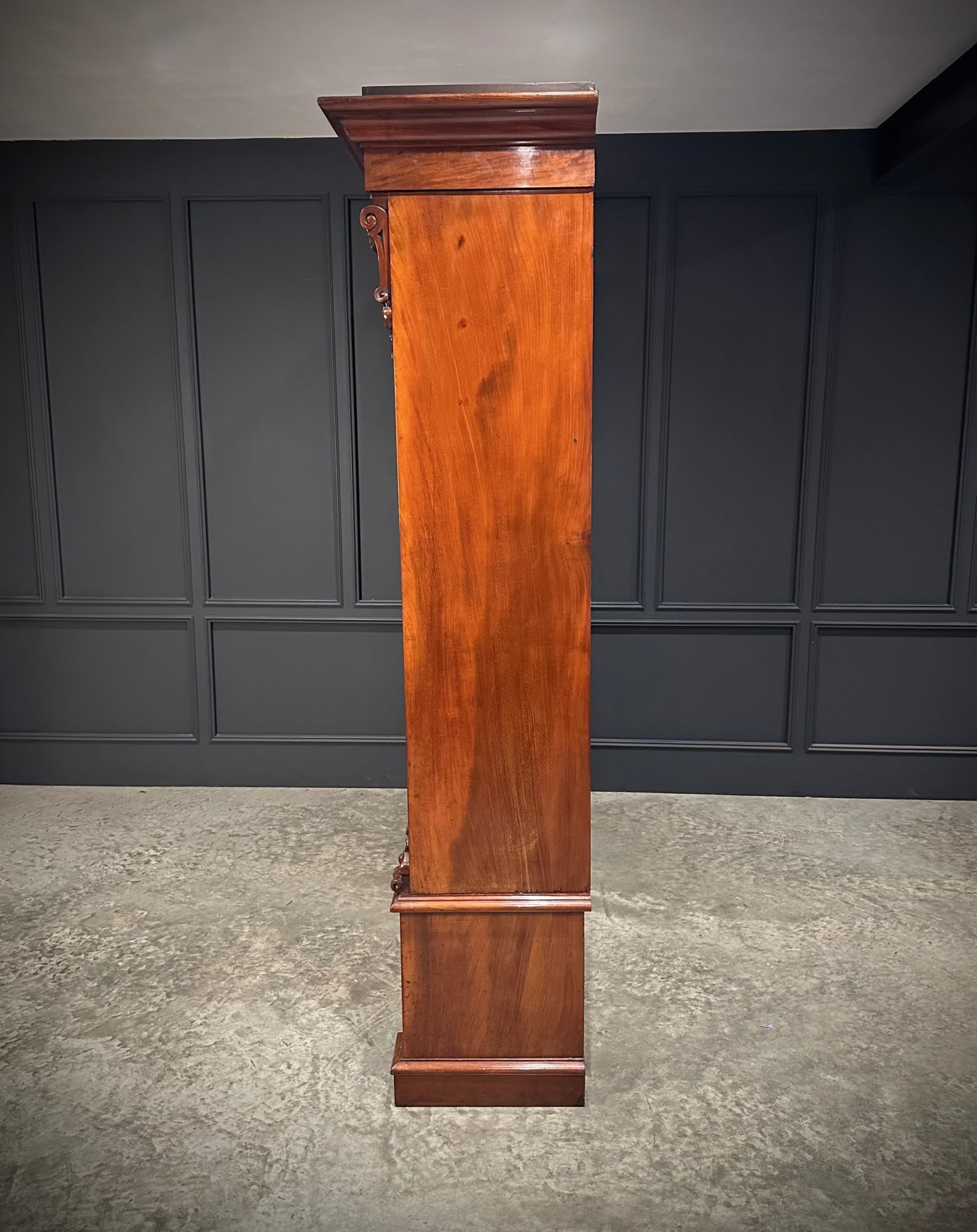 Large Victorian Mahogany Glazed Bookcase