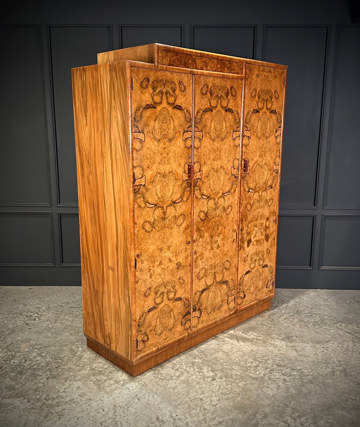 Art Deco Walnut Wardrobe