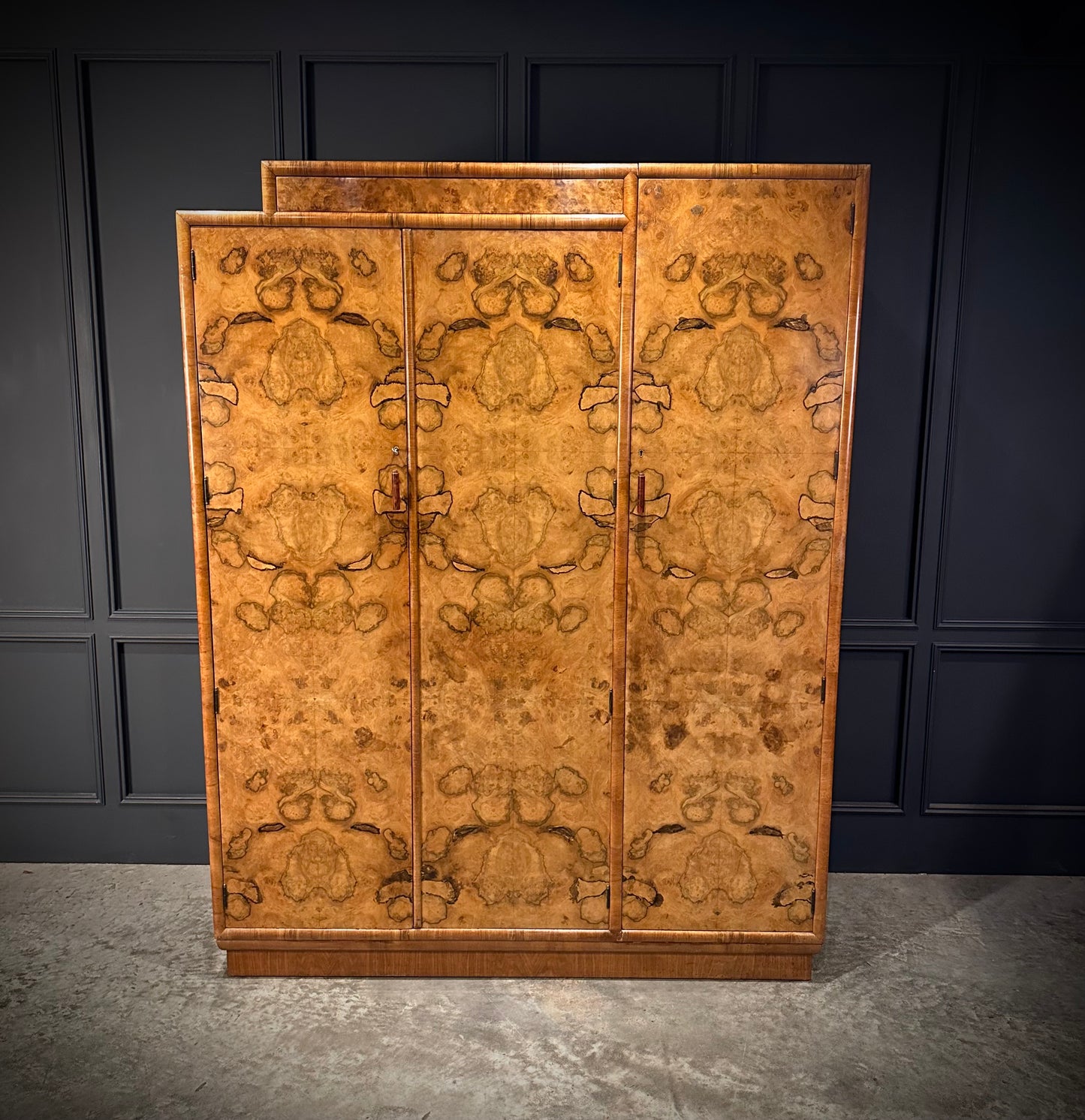 Art Deco Walnut Wardrobe