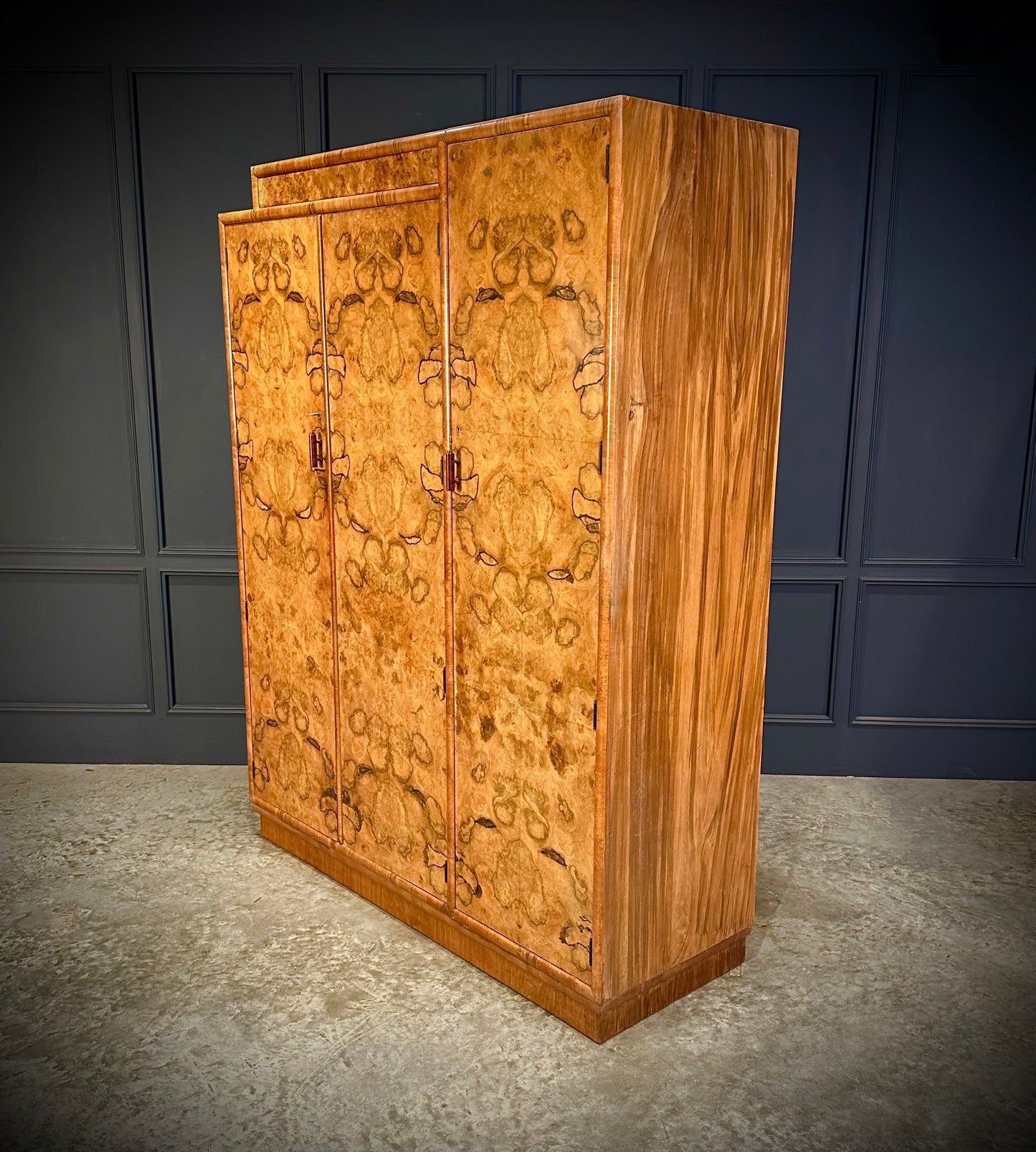 Art Deco Walnut Wardrobe