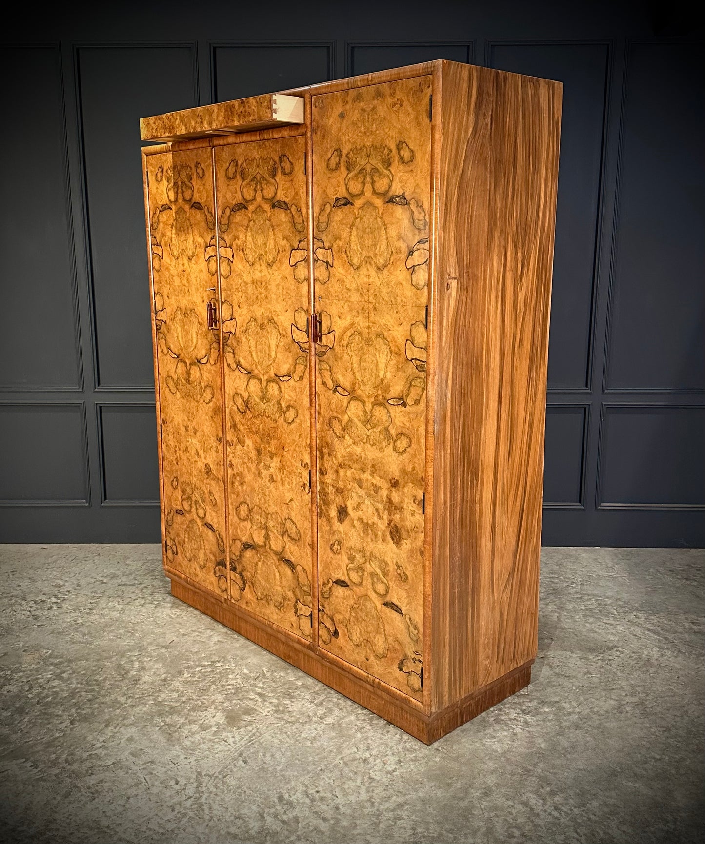 Art Deco Walnut Wardrobe