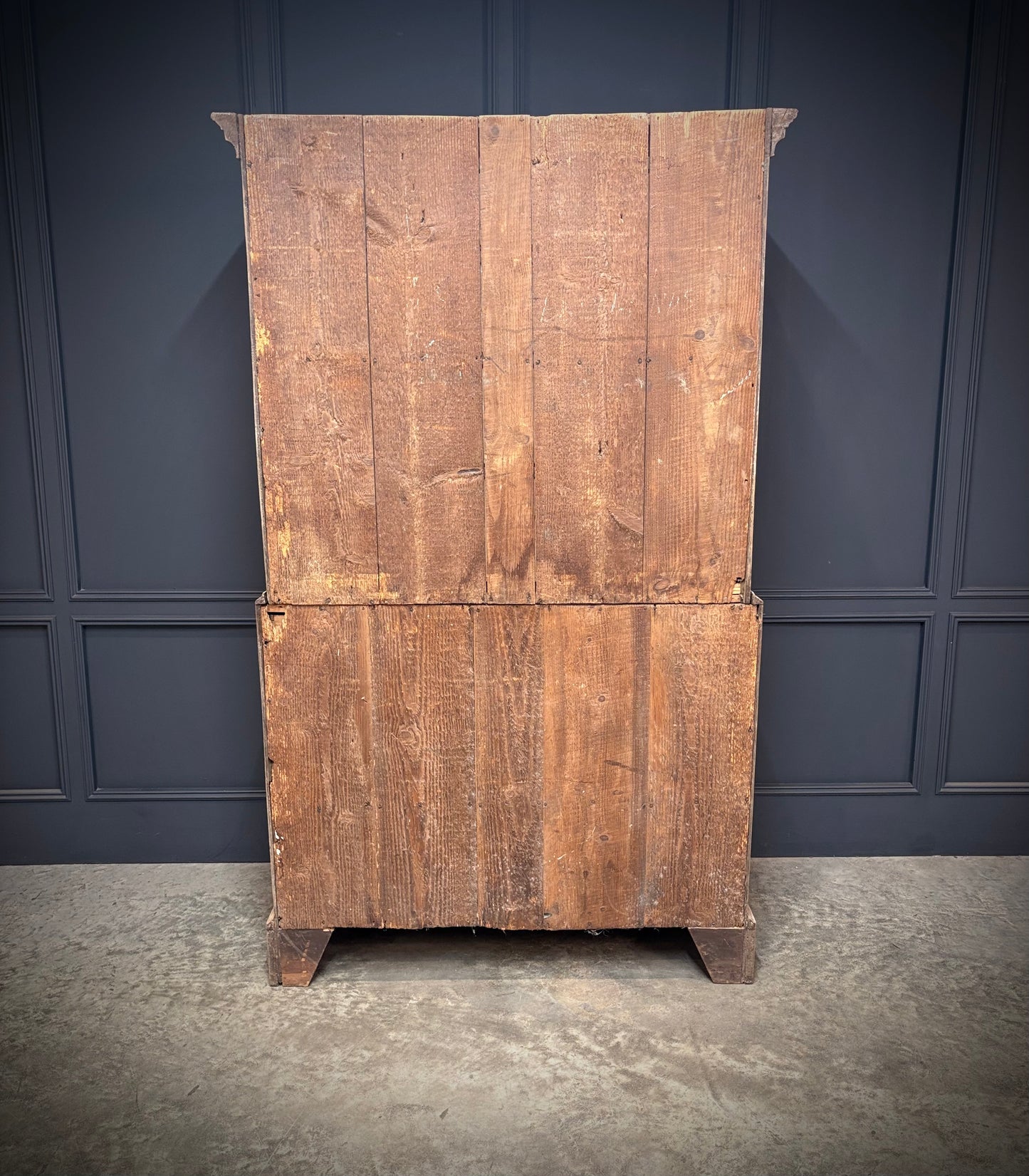 Georgian Bleached Oak Chest on Chest