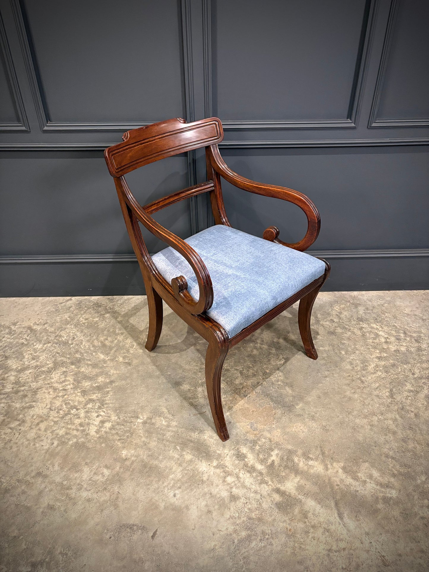 Set of Ten Mahogany Dining Chairs
