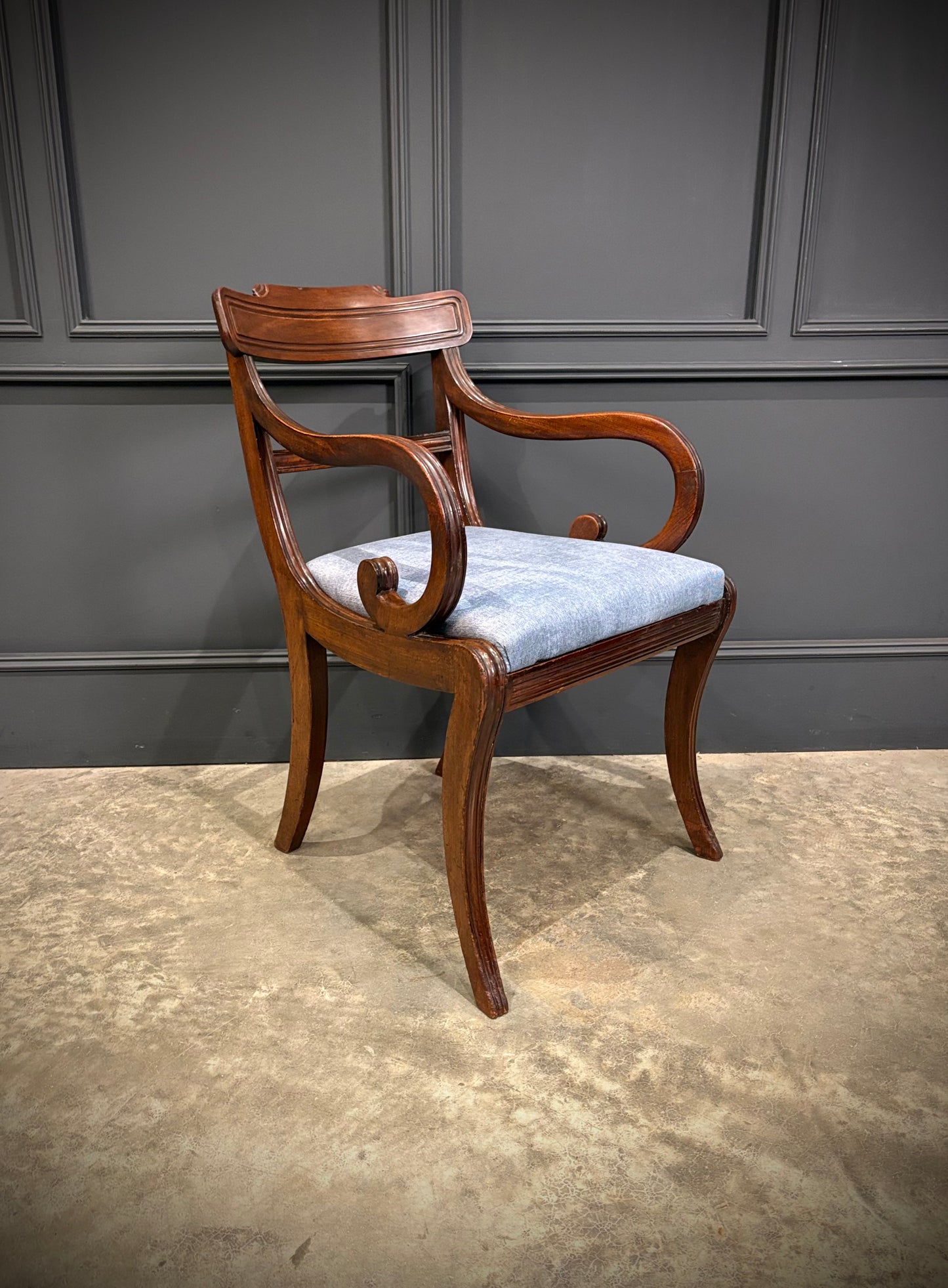 Set of Ten Mahogany Dining Chairs