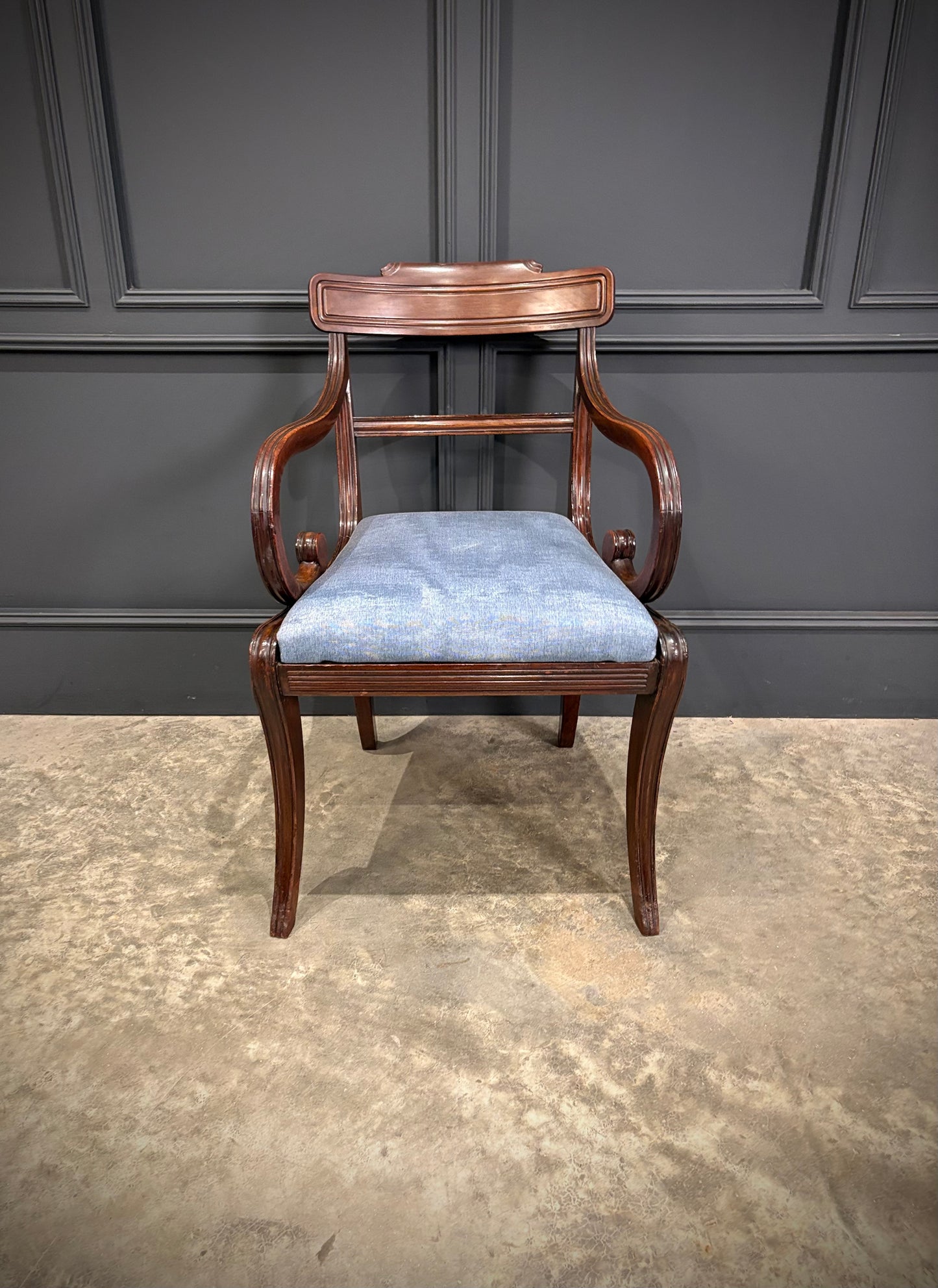 Set of Ten Mahogany Dining Chairs