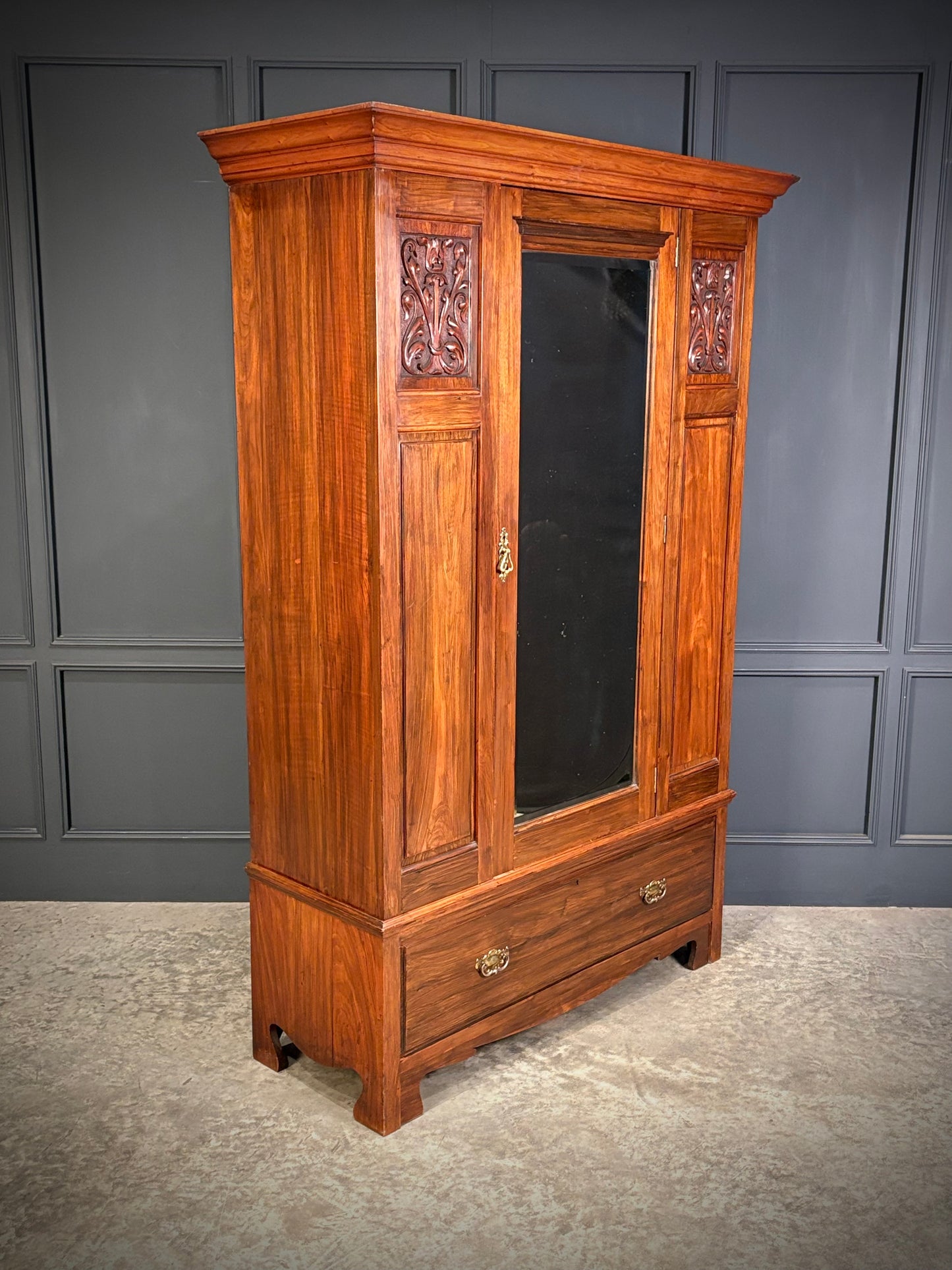 Edwardian Walnut Wardrobe