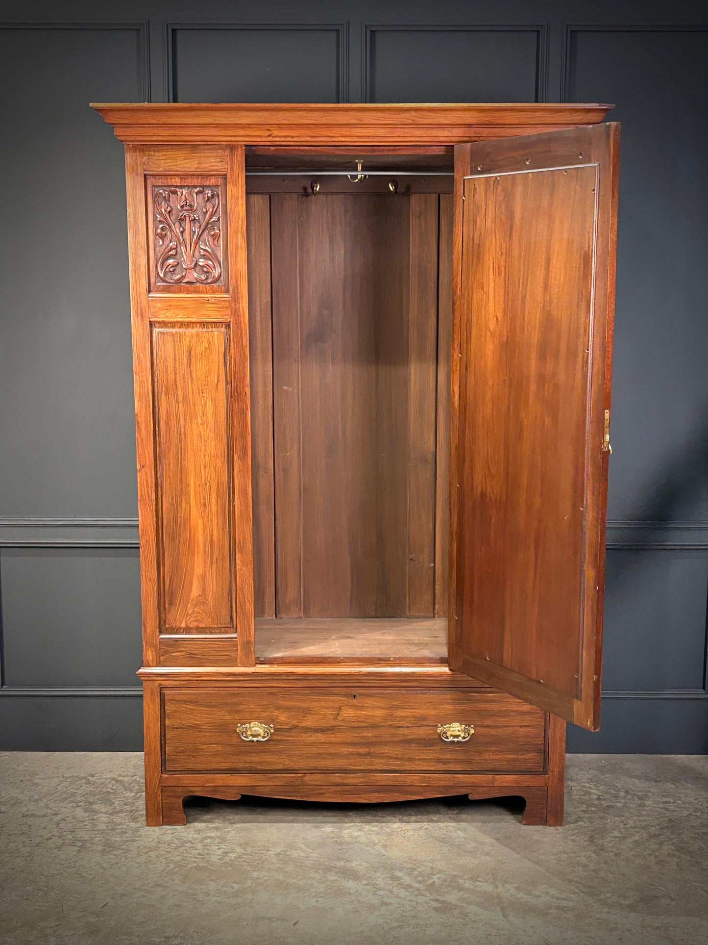 Edwardian Walnut Wardrobe