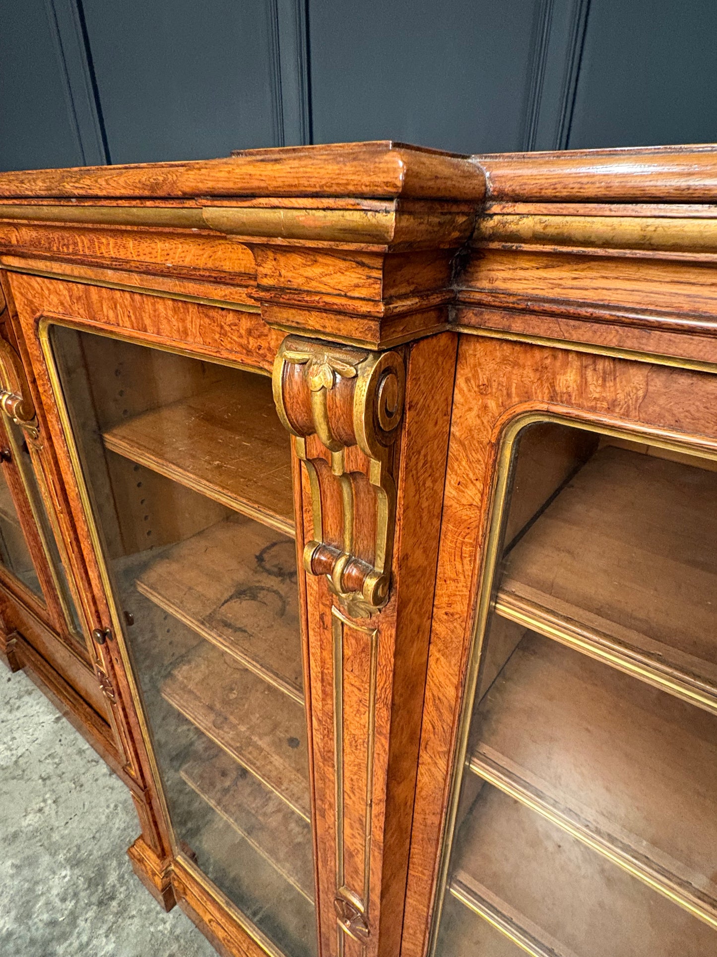 Impressive Large Pollard Oak Library Bookcase