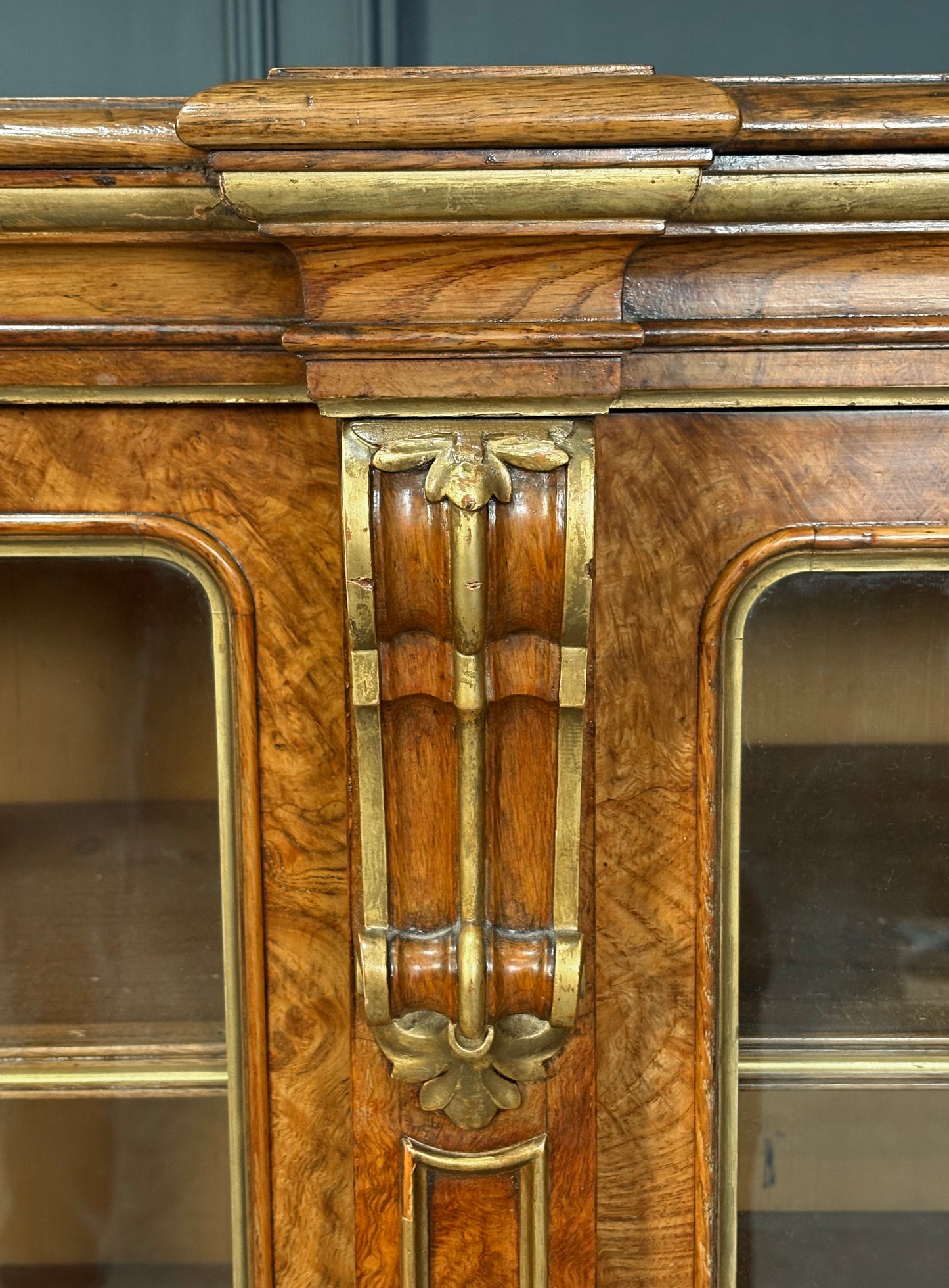 Impressive Large Pollard Oak Library Bookcase