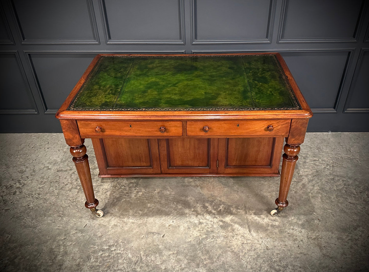 Rare Victorian Mahogany Specimen Desk