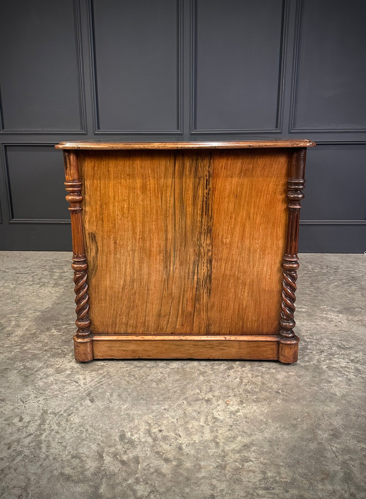 Victorian Figured Walnut Desk