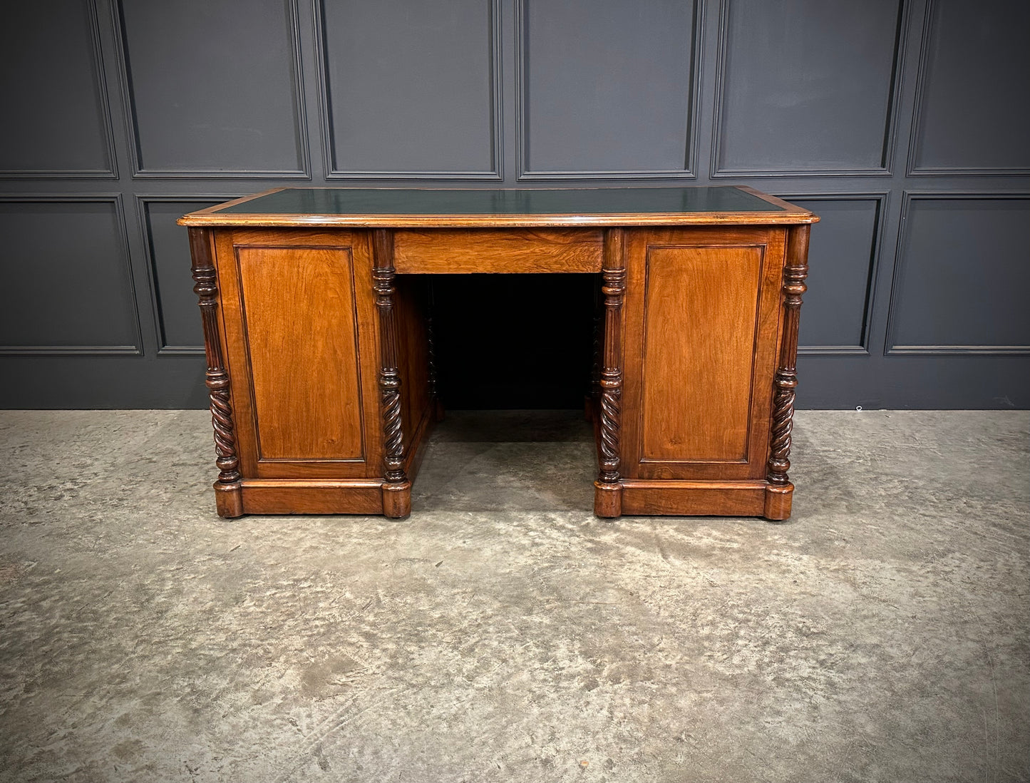 Victorian Figured Walnut Desk