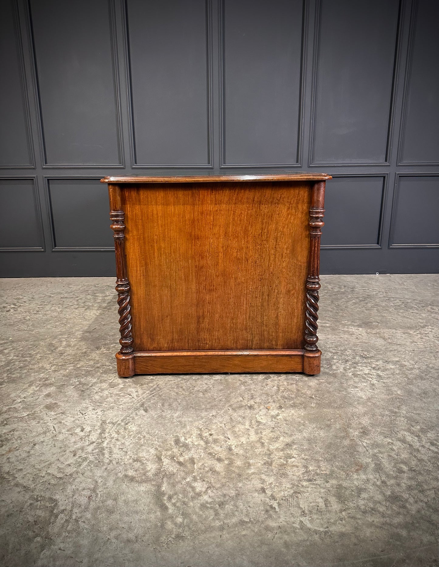 Victorian Figured Walnut Desk
