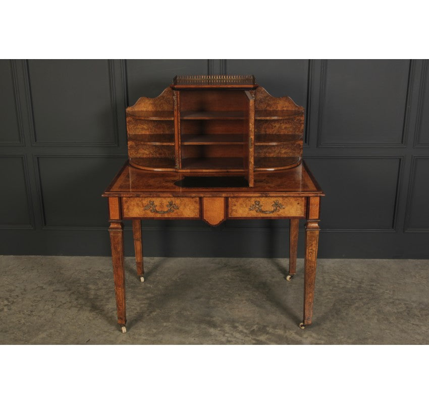 Inlaid Walnut Ladies Writing Desk