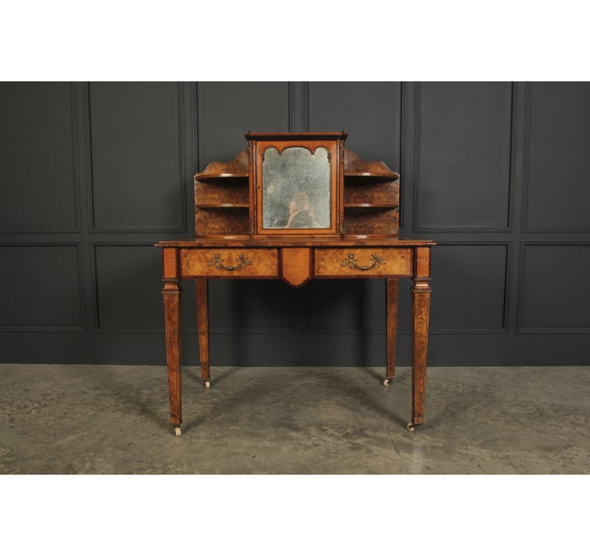 Inlaid Walnut Ladies Writing Desk