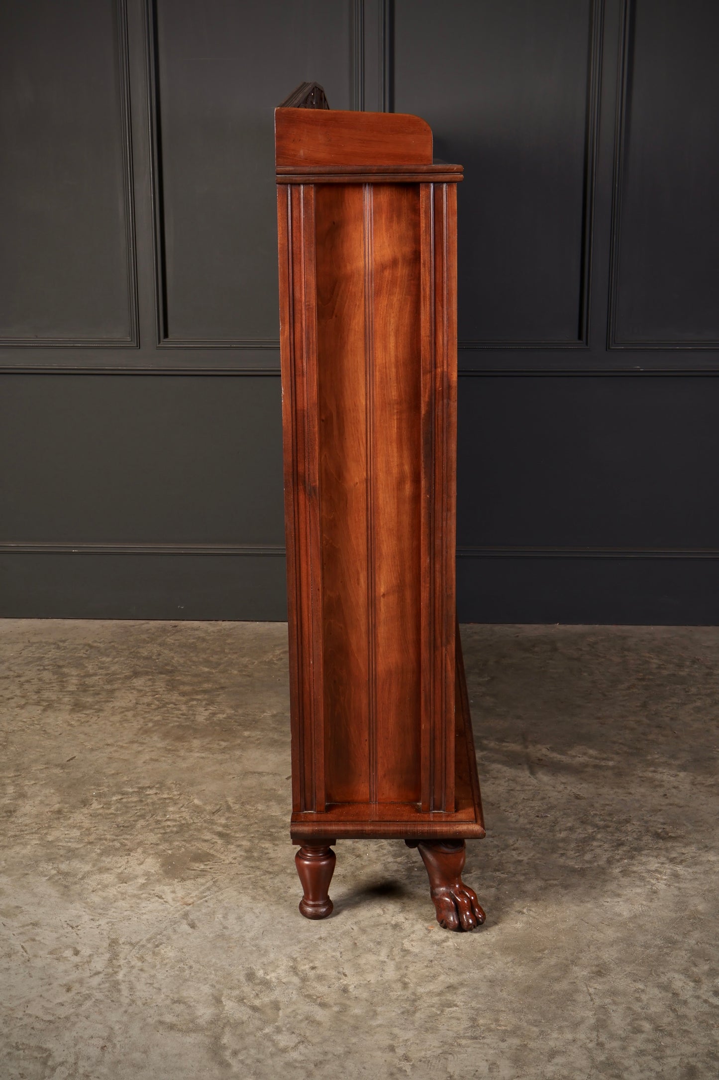 Impressive Large Anglo Indian Mahogany Open Bookcase