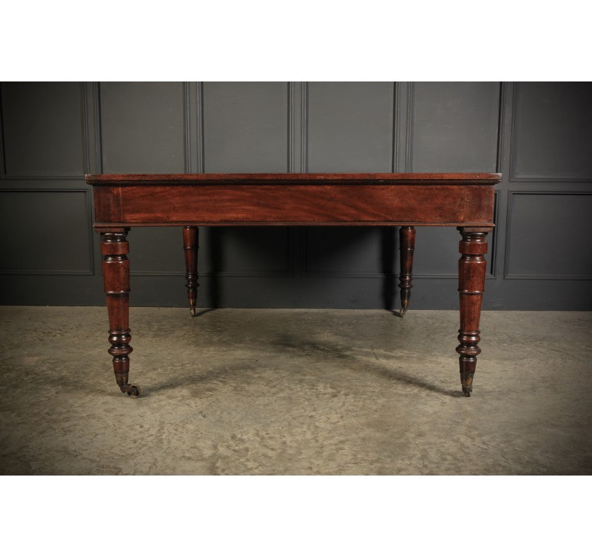 Large George IV Mahogany & Leather Partners Writing Table