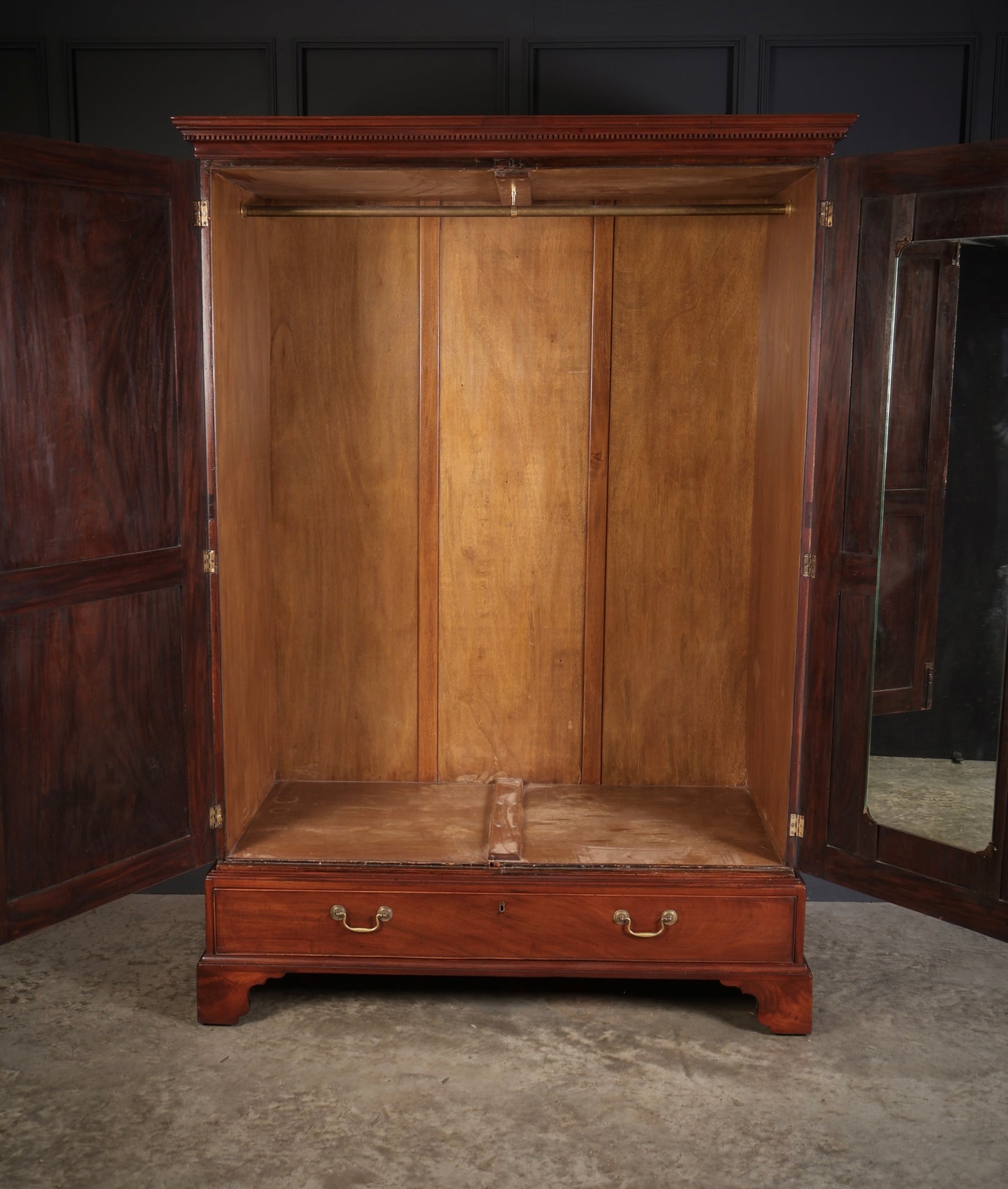 Large Georgian Mahogany Wardrobe