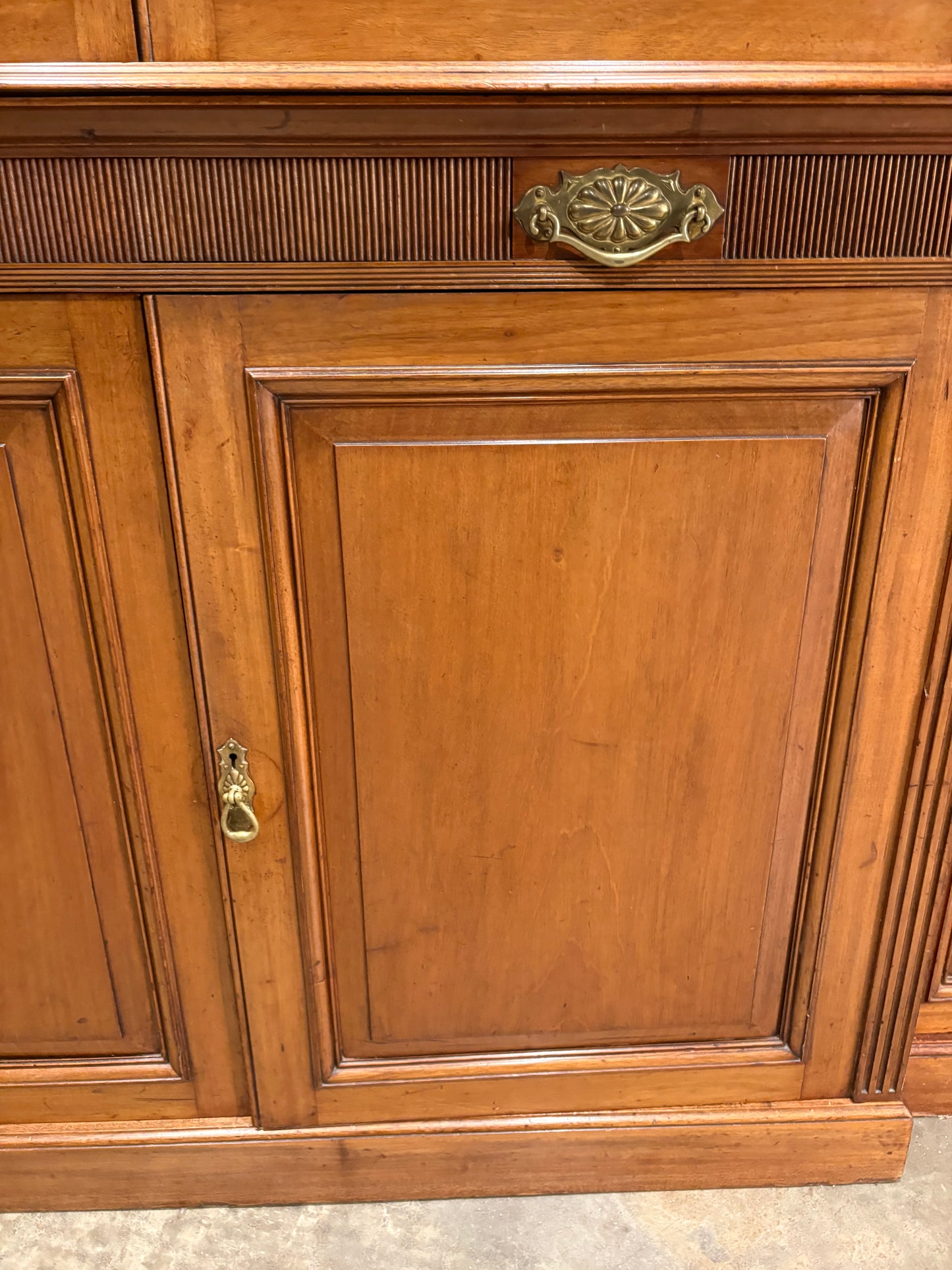 Large Breakfront Mahogany Bookcase by Shoolbred