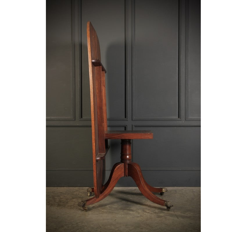 Large Regency Mahogany Tilt Top Dining Table