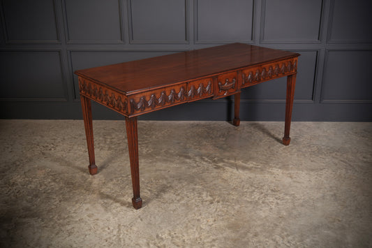 Large Sheraton Style Mahogany Serving Table