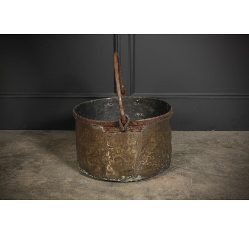 Large Victorian Brass Cauldron