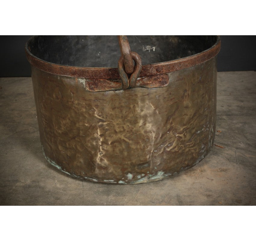 Large Victorian Brass Cauldron