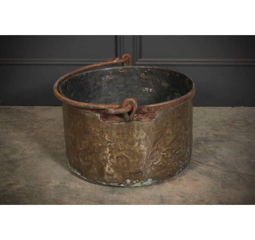 Large Victorian Brass Cauldron