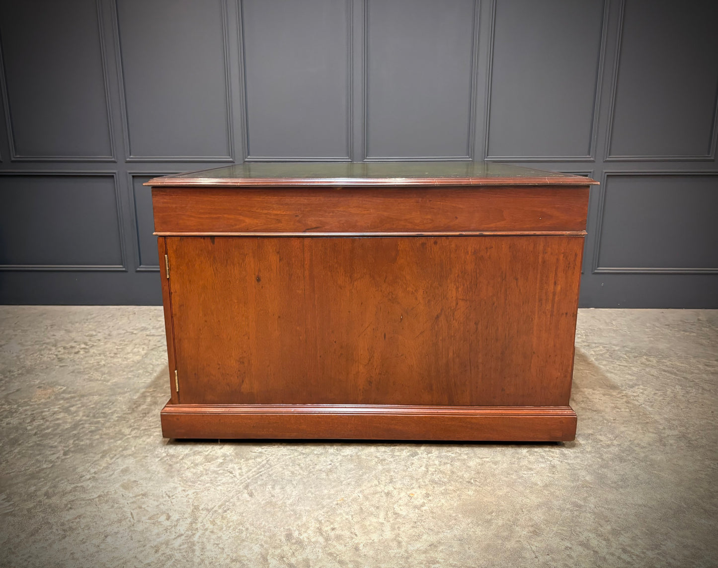 Large Victorian Mahogany Partners Desk