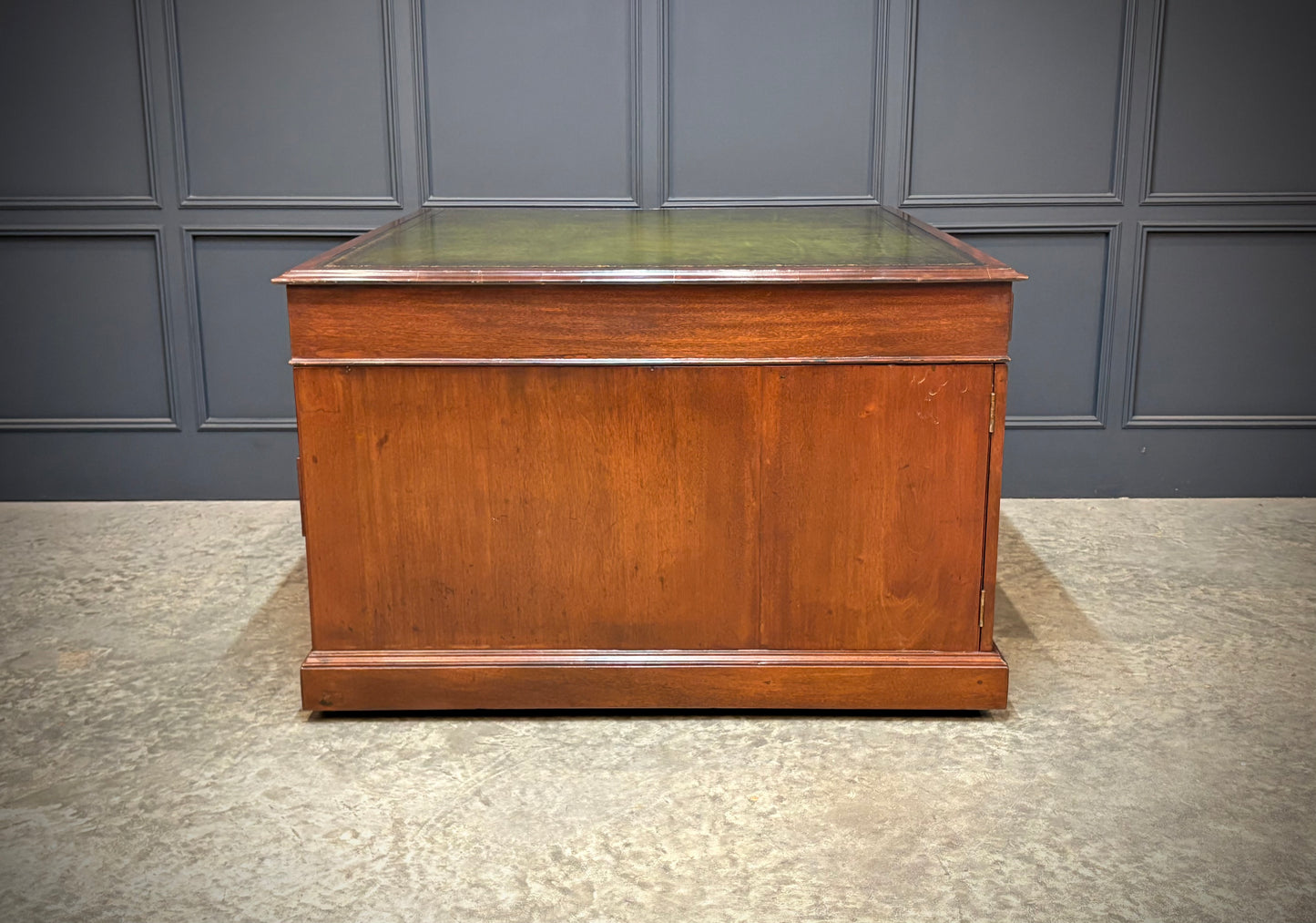 Large Victorian Mahogany Partners Desk