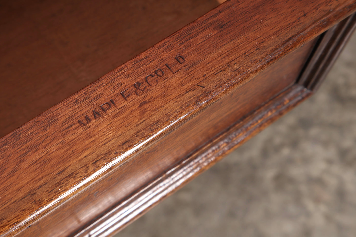 Large Victorian Mahogany Partners Writing Table by Maple & Co.