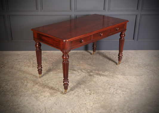 Large Victorian Mahogany Side/Writing Table