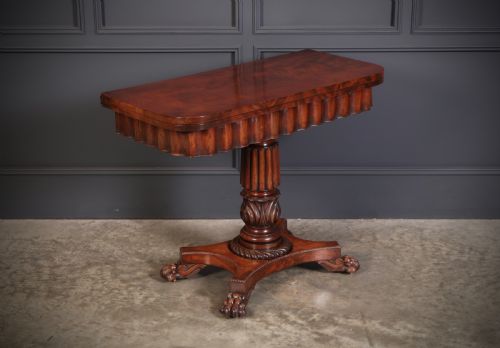 Late Regency Mahogany Card Table