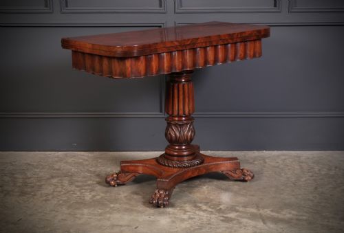 Late Regency Mahogany Card Table