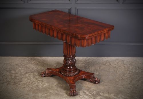 Late Regency Mahogany Card Table