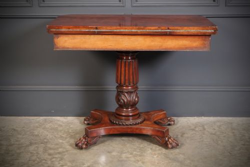 Late Regency Mahogany Card Table