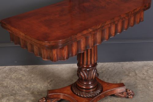 Late Regency Mahogany Card Table