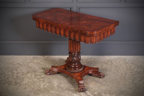 Late Regency Mahogany Card Table